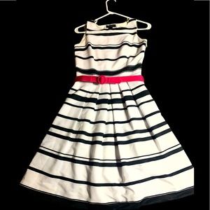 White House Black Market retro style a line dress